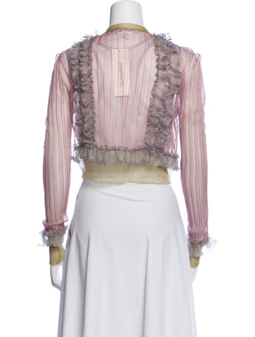 Philosophy di Lorenzo Serafini Paisley Print Mock Neck Crop Top