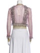 Philosophy di Lorenzo Serafini Paisley Print Mock Neck Crop Top