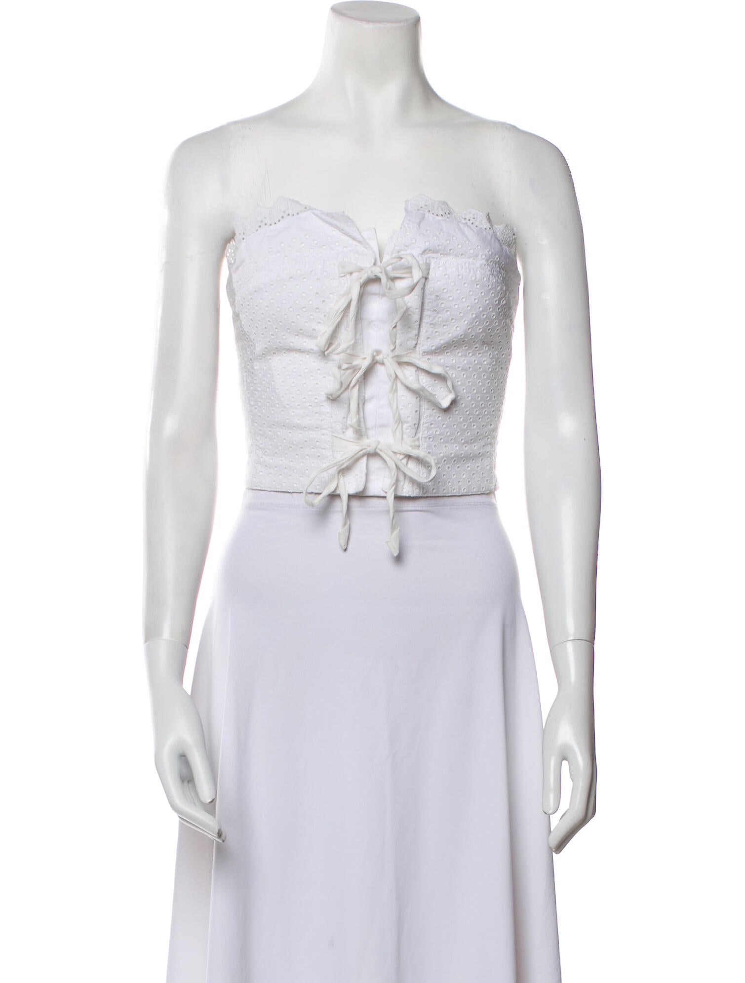 Philosophy di Lorenzo Serafini Strapless Crop Top