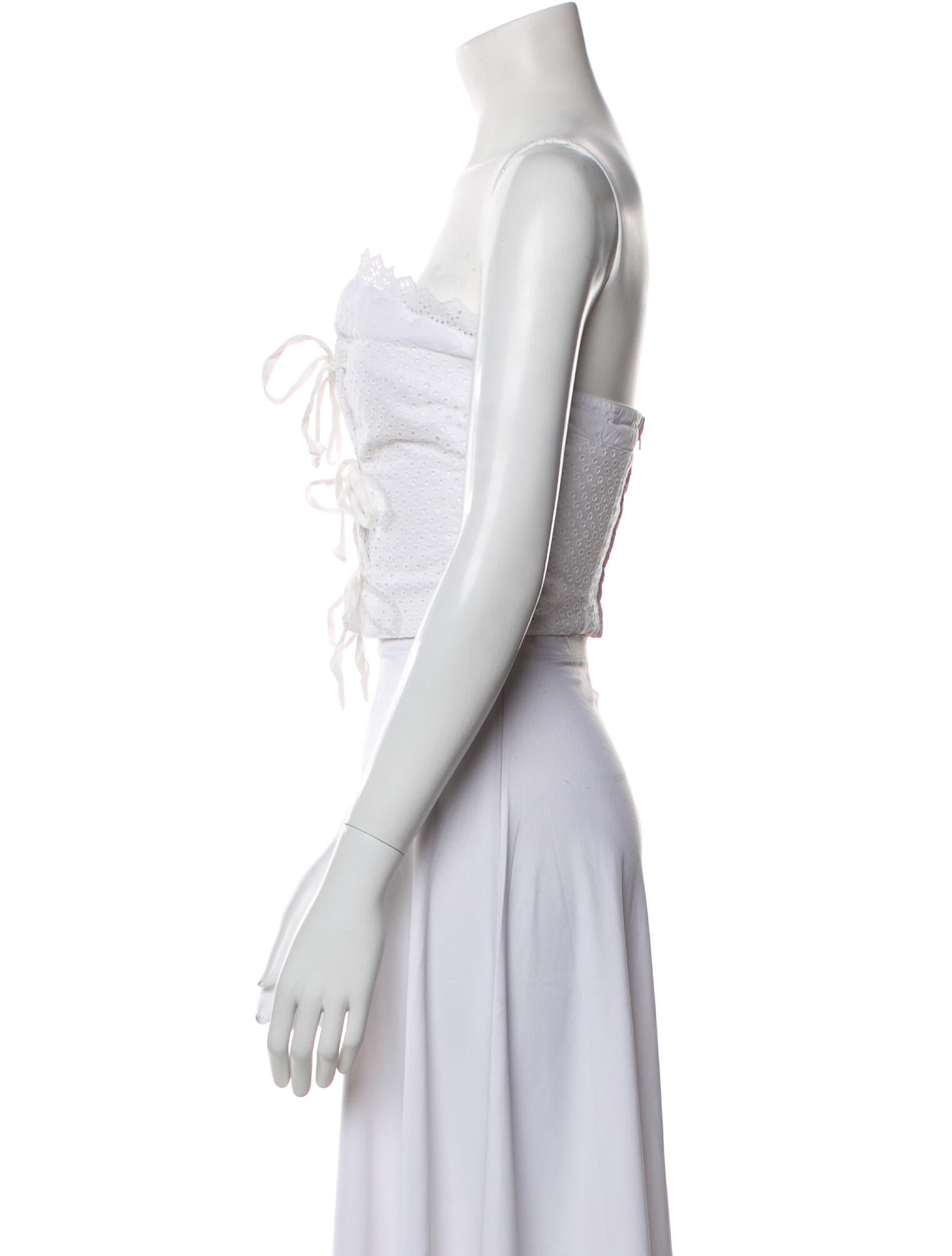 Philosophy di Lorenzo Serafini Strapless Crop Top