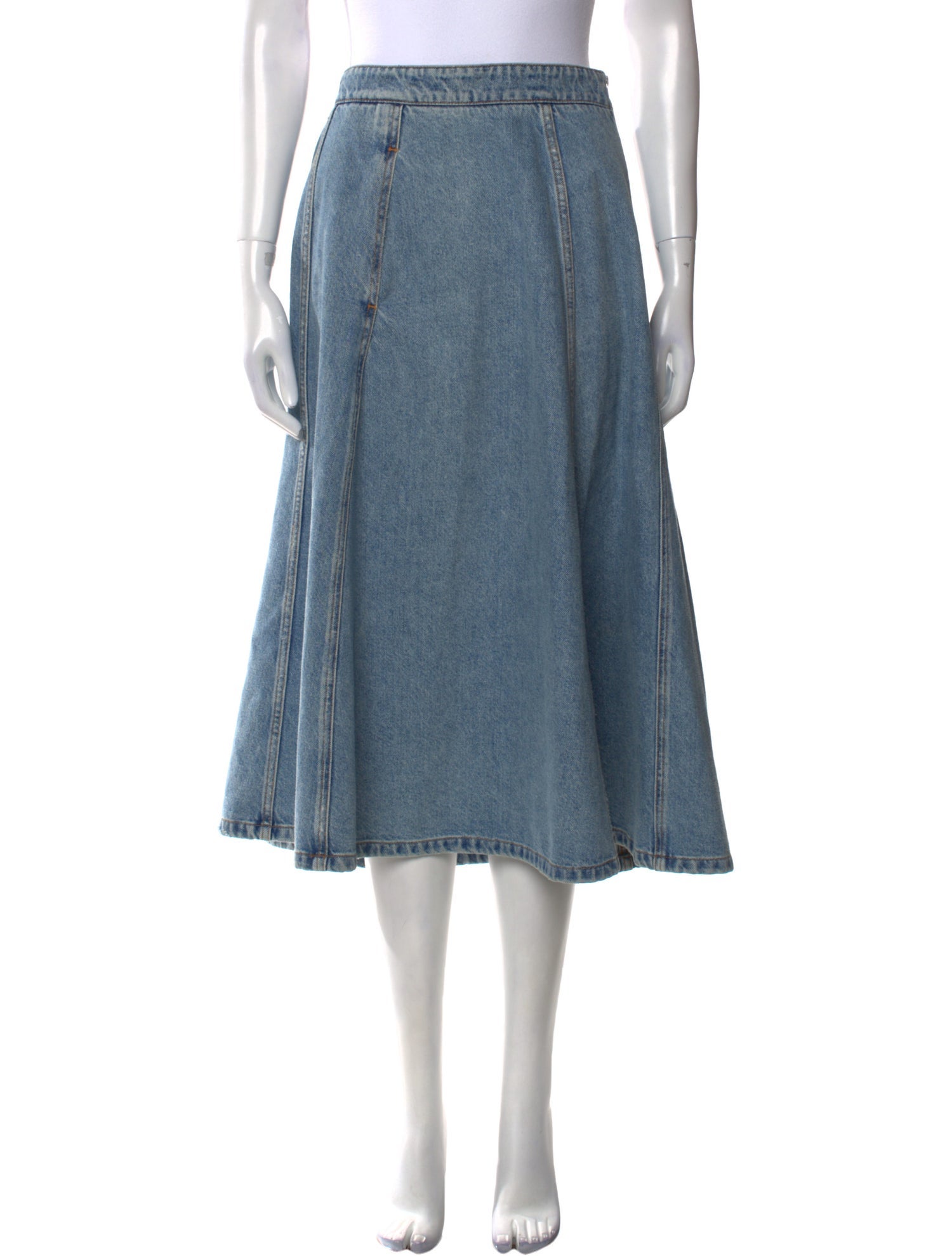 Philosophy di Lorenzo Serafini Raw-Edge Trim Midi Length Skirt