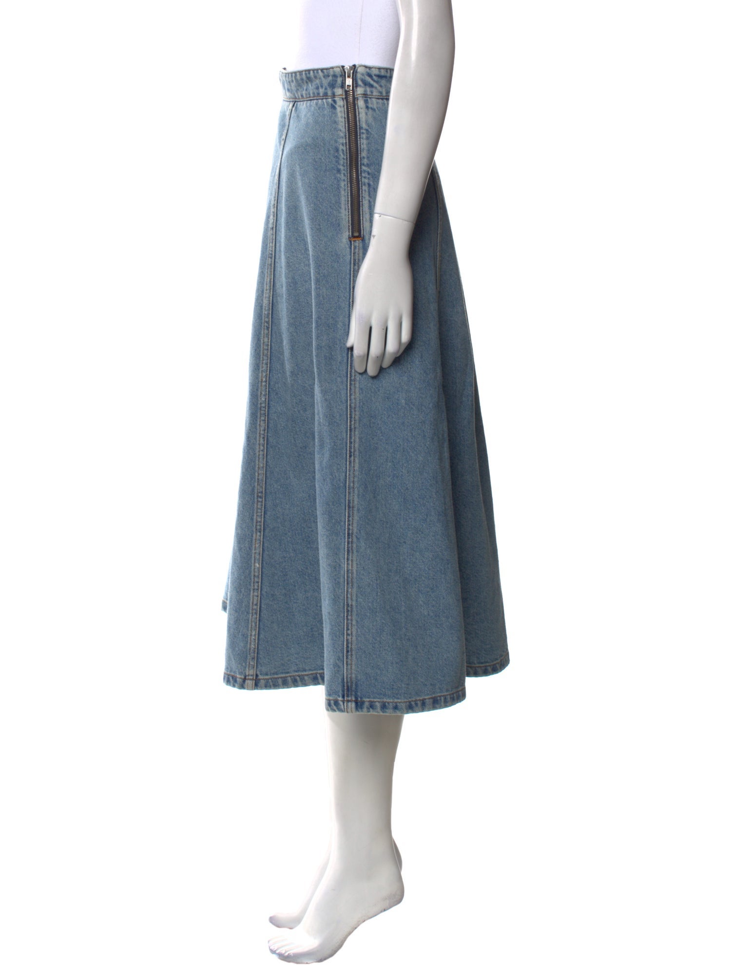 Philosophy di Lorenzo Serafini Raw-Edge Trim Midi Length Skirt