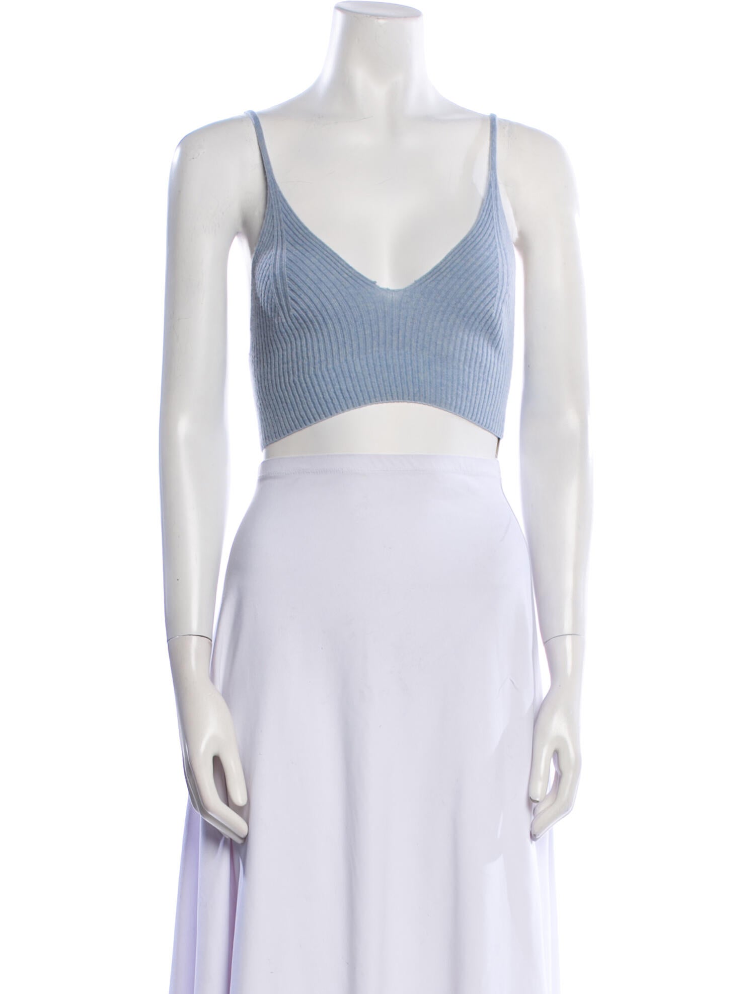 Philosophy di Lorenzo Serafini Cashmere V-Neck Crop Top w/ Tags
