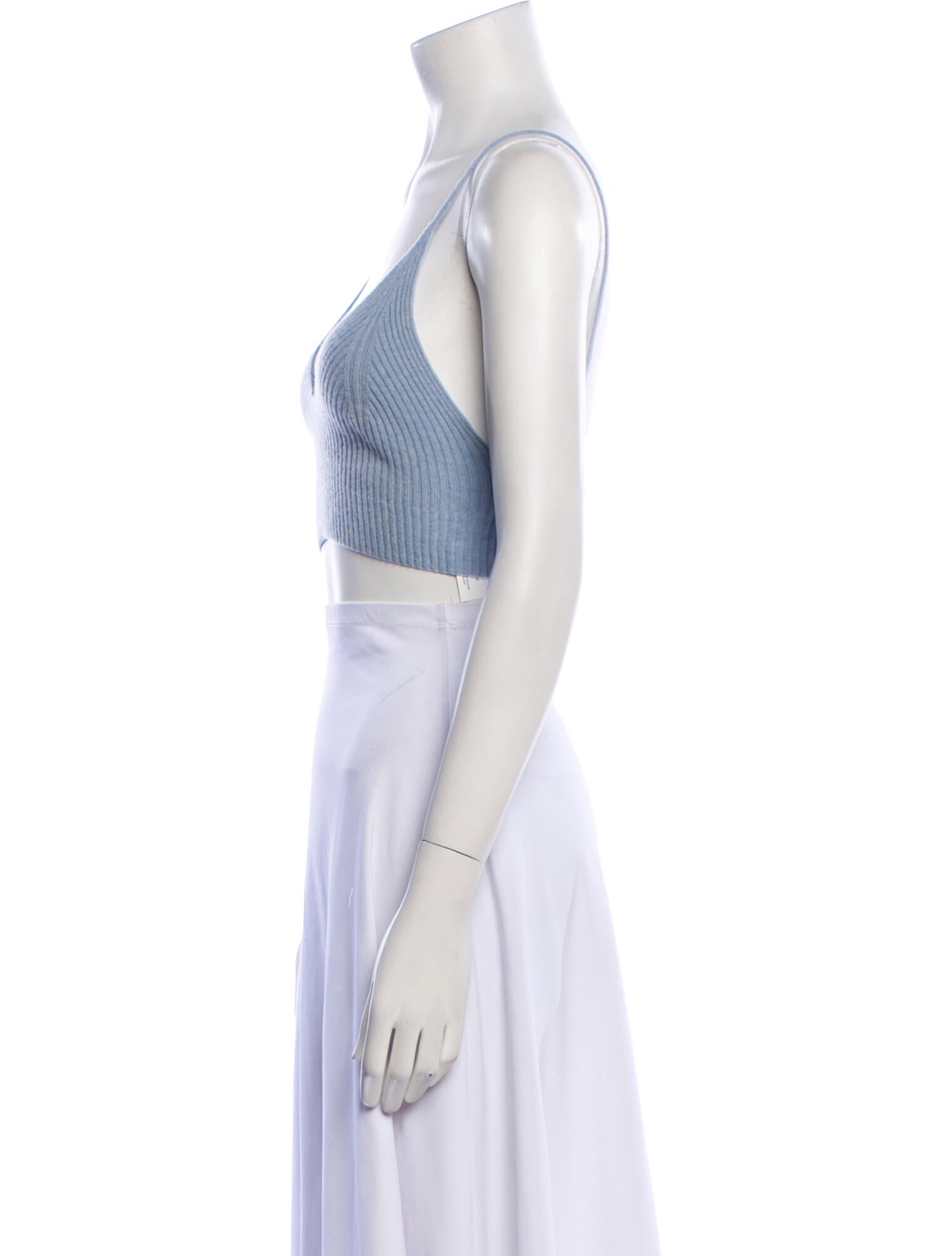 Philosophy di Lorenzo Serafini Cashmere V-Neck Crop Top w/ Tags
