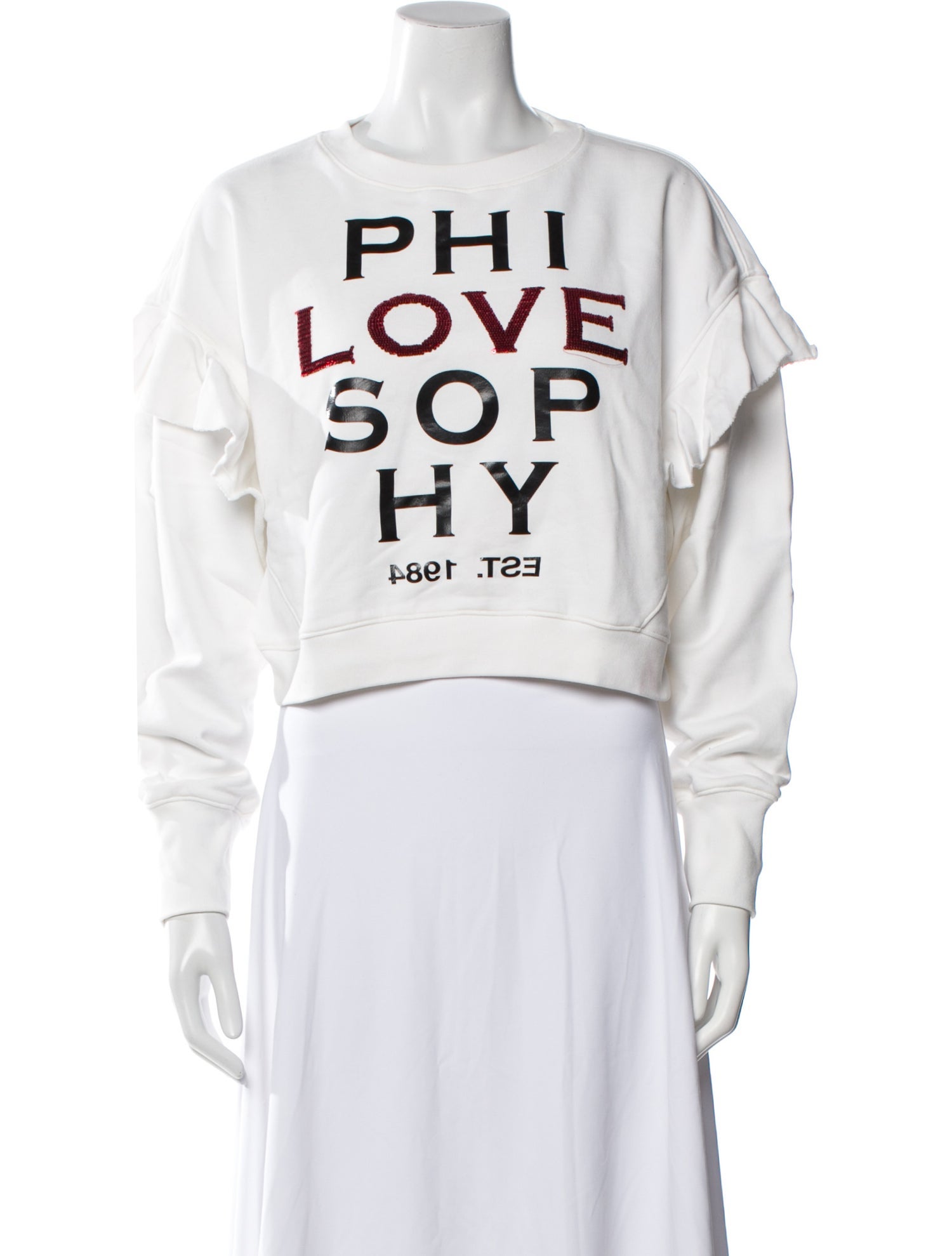 Philosophy di Lorenzo Serafini Graphic Print Crew Neck Sweatshirt