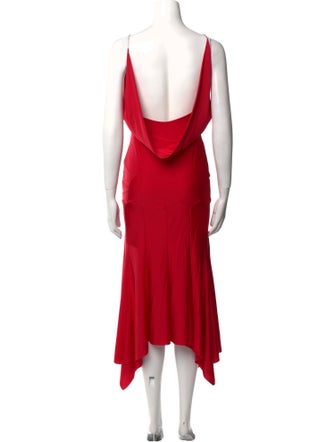 Philosophy di Lorenzo Serafini V-Neck Midi Length Dress