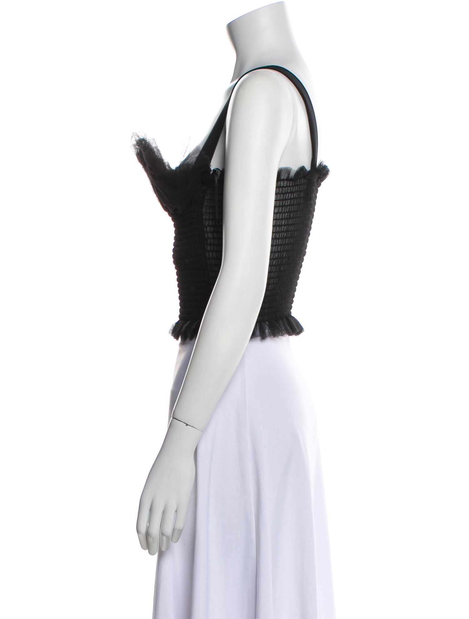 Philosophy di Lorenzo Serafini Square Neckline Sleeveless Crop Top