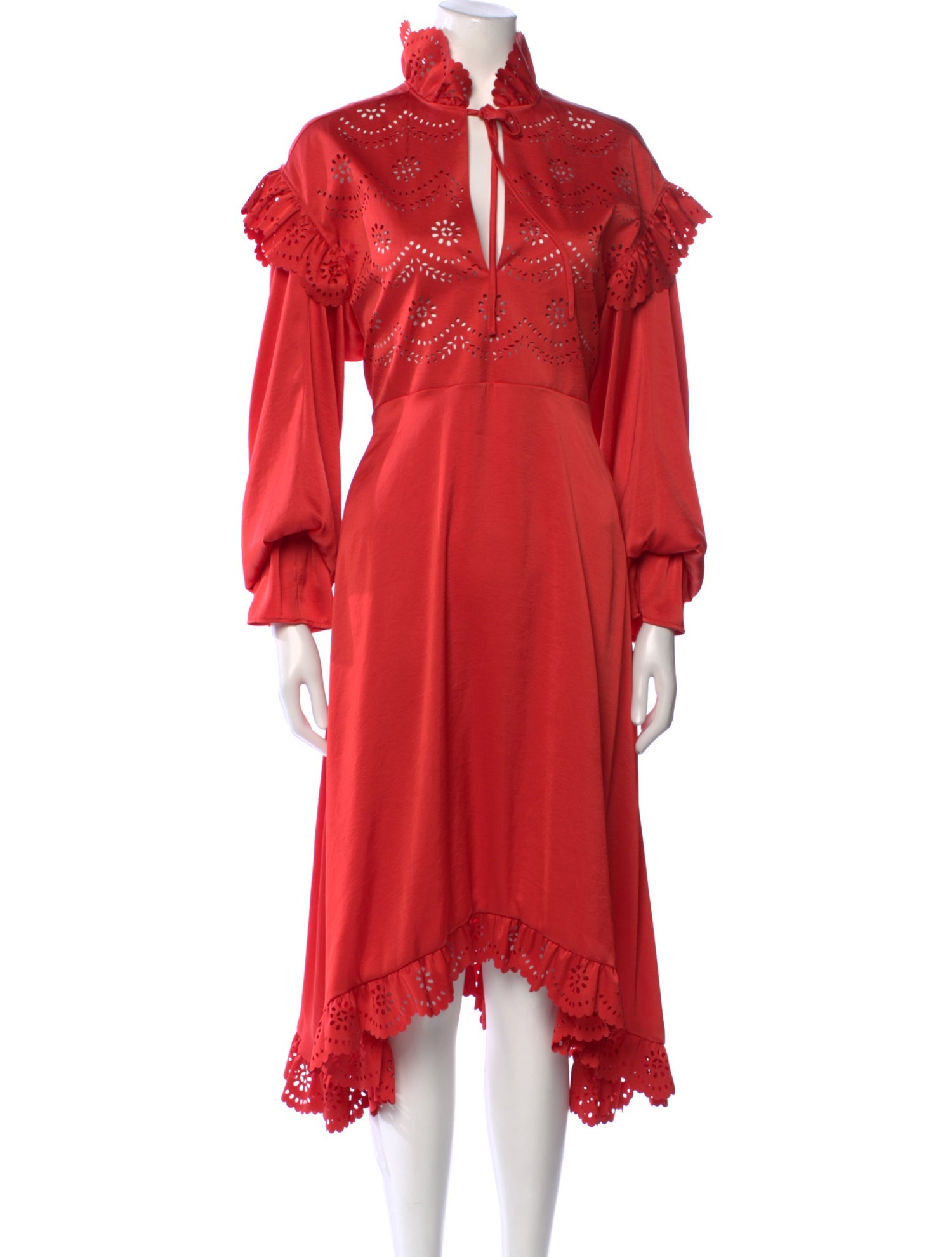 Philosophy di Lorenzo Serafini Mock Neck Midi Length Dress