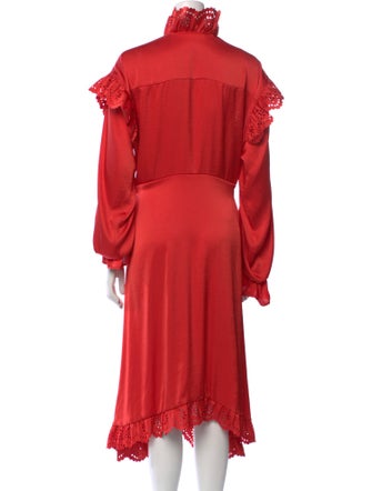 Philosophy di Lorenzo Serafini Mock Neck Midi Length Dress