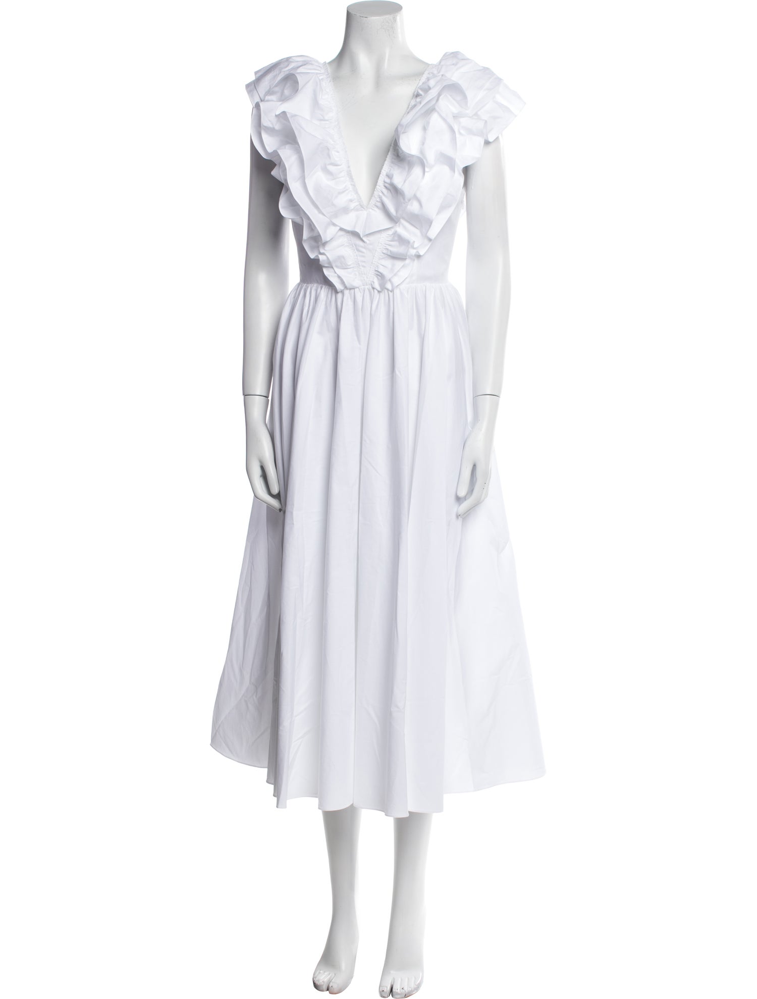 Philosophy di Lorenzo Serafini V-Neck Midi Length Dress w/ Tags