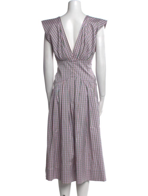 Philosophy di Lorenzo Serafini Plaid Print Midi Length Dress