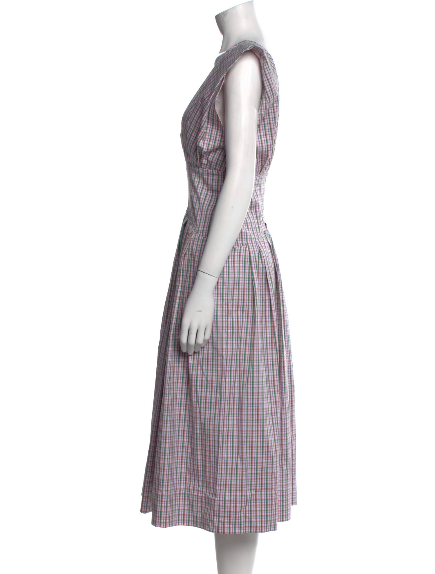 Philosophy di Lorenzo Serafini Plaid Print Midi Length Dress w/ Tags