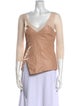 Philosophy di Lorenzo Serafini Shearling V-Neck Top