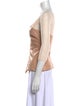 Philosophy di Lorenzo Serafini Shearling V-Neck Top