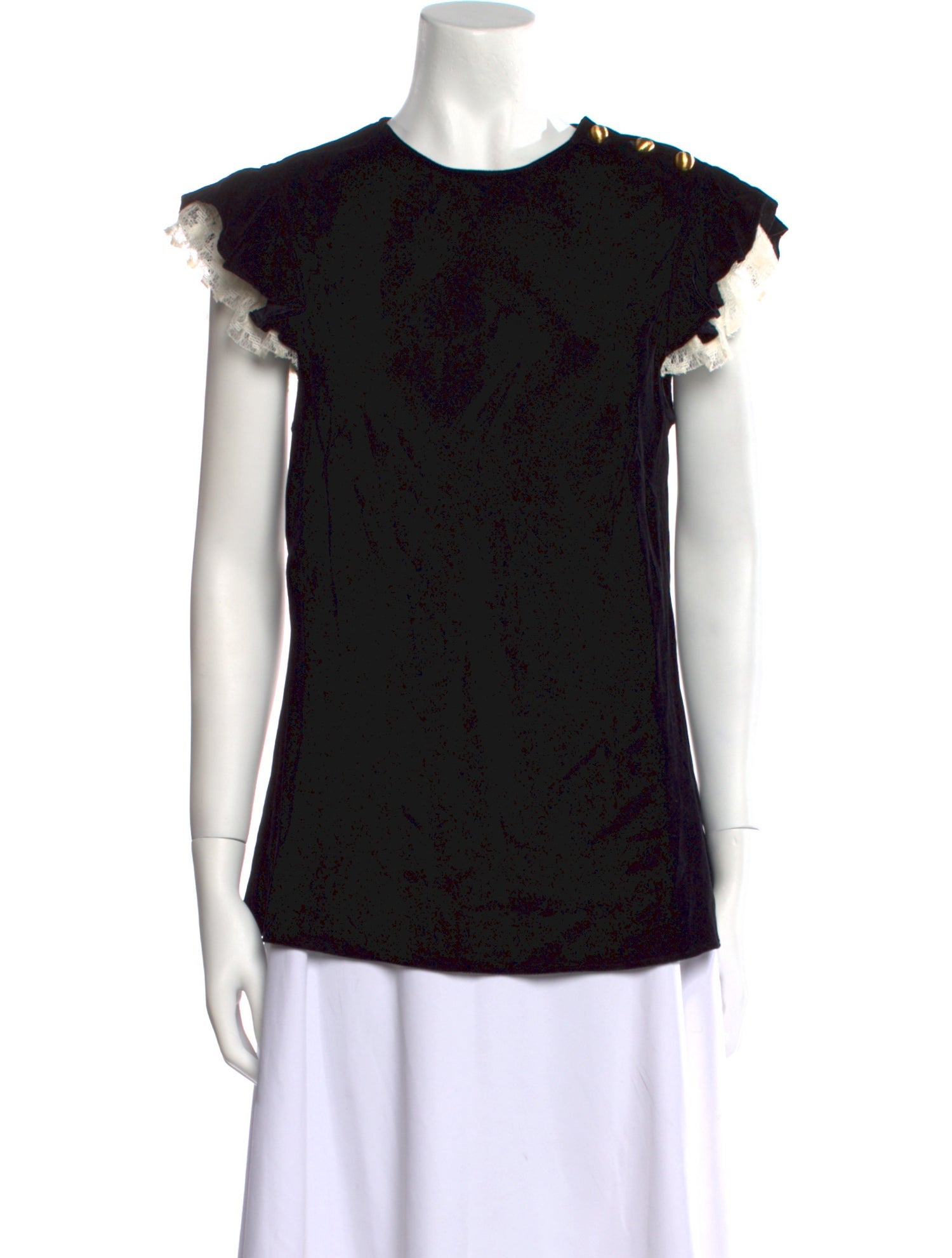 Philosophy di Lorenzo Serafini Crew Neck Short Sleeve Blouse