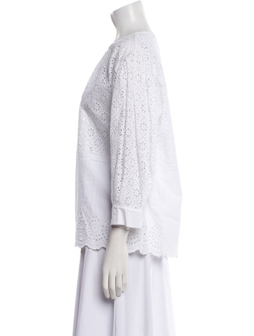 Philosophy di Lorenzo Serafini Bateau Neckline Three-Quarter Sleeve Blouse