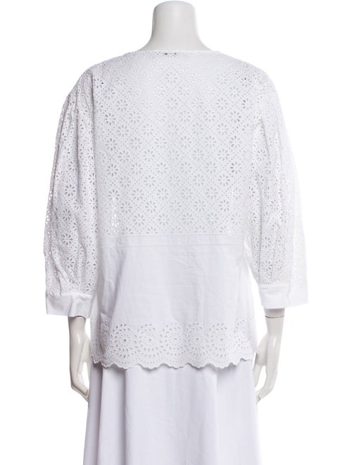 Philosophy di Lorenzo Serafini Bateau Neckline Three-Quarter Sleeve Blouse