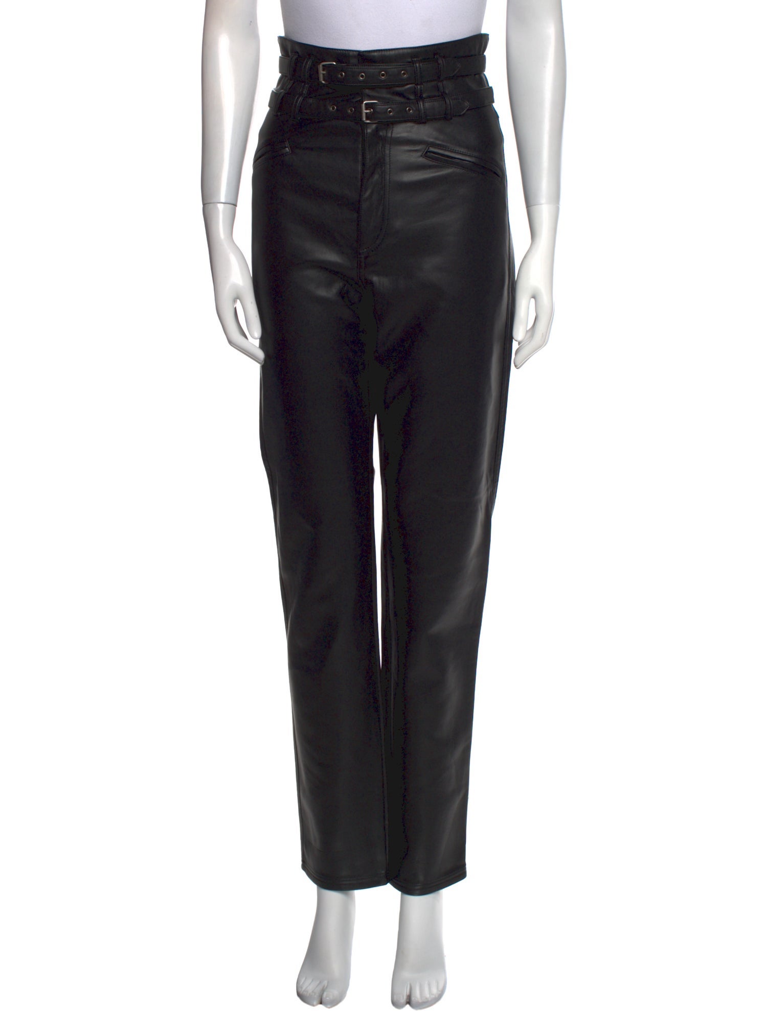 Philosophy di Lorenzo Serafini Leather Wide Leg Pants