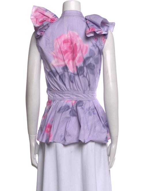 Philosophy di Lorenzo Serafini Printed V-Neck Top