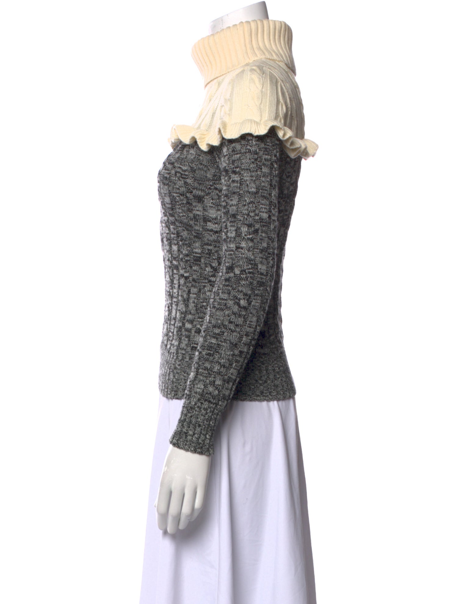 Philosophy di Lorenzo Serafini Virgin Wool Colorblock Pattern Sweater