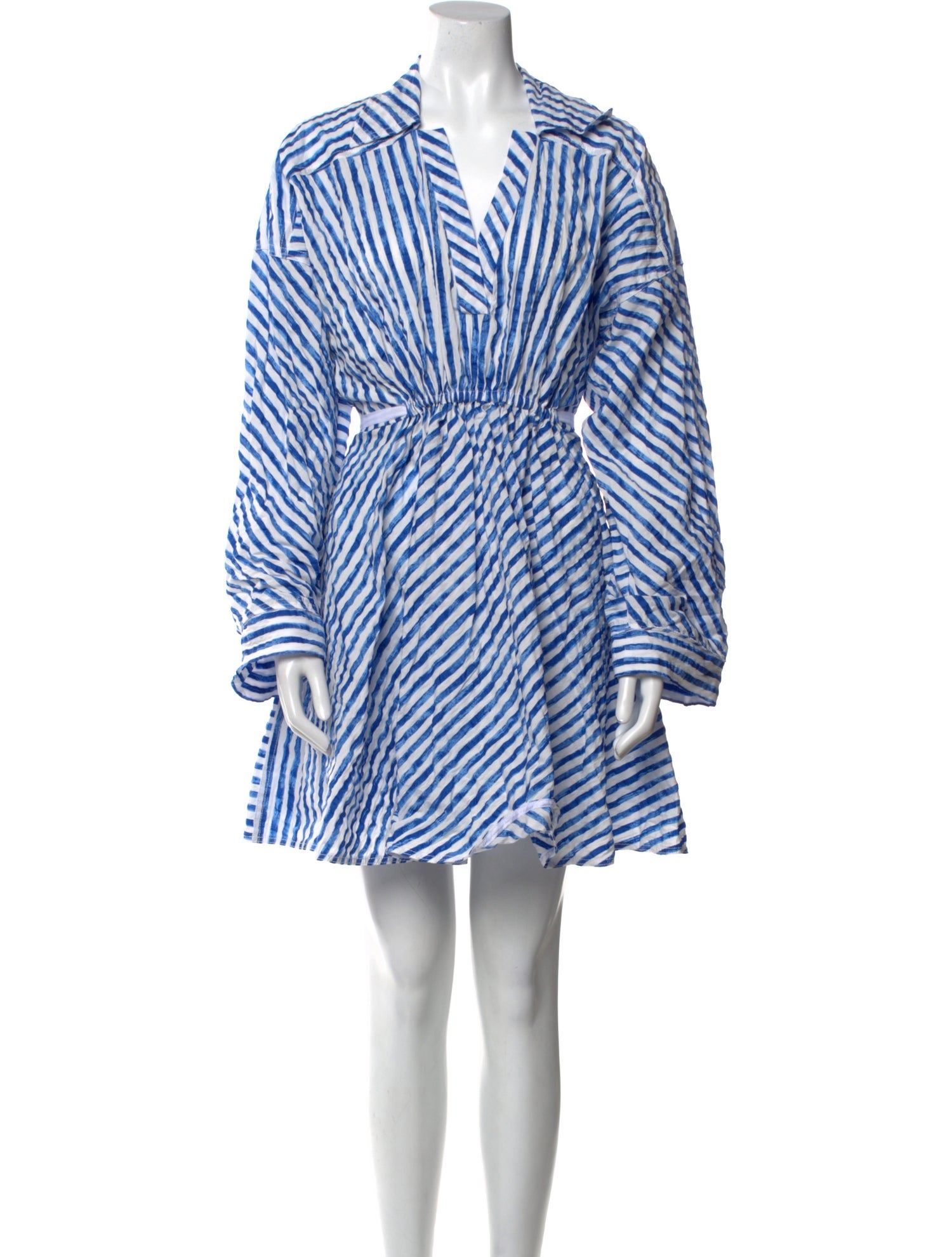 Philosophy di Lorenzo Serafini Striped Knee-Length Dress w/ Tags