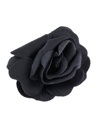 Philosophy di Lorenzo Serafini Patent Leather Large Flower Brooch