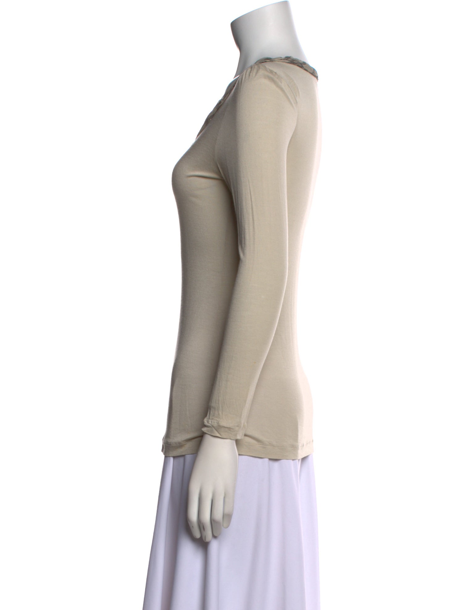 Philosophy di Lorenzo Serafini Scoop Neck Long Sleeve Top