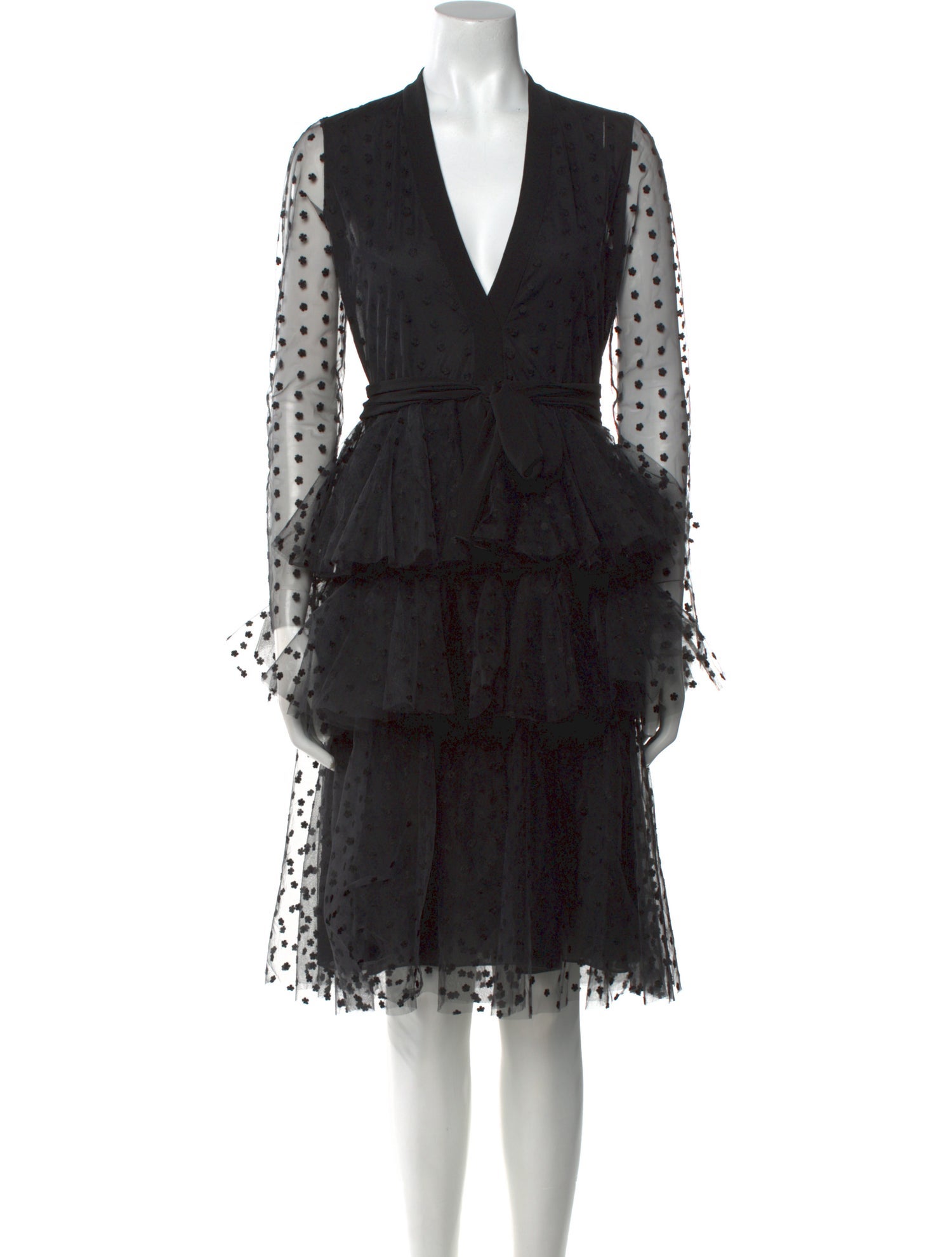 Philosophy di Lorenzo Serafini Lace Pattern Midi Length Dress