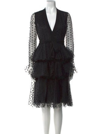 Philosophy di Lorenzo Serafini Lace Pattern Midi Length Dress