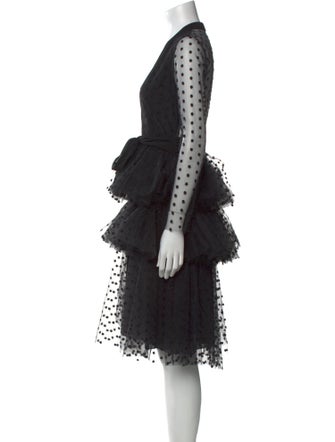 Philosophy di Lorenzo Serafini Lace Pattern Midi Length Dress