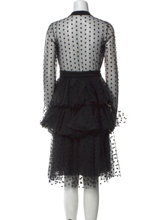 Philosophy di Lorenzo Serafini Lace Pattern Midi Length Dress