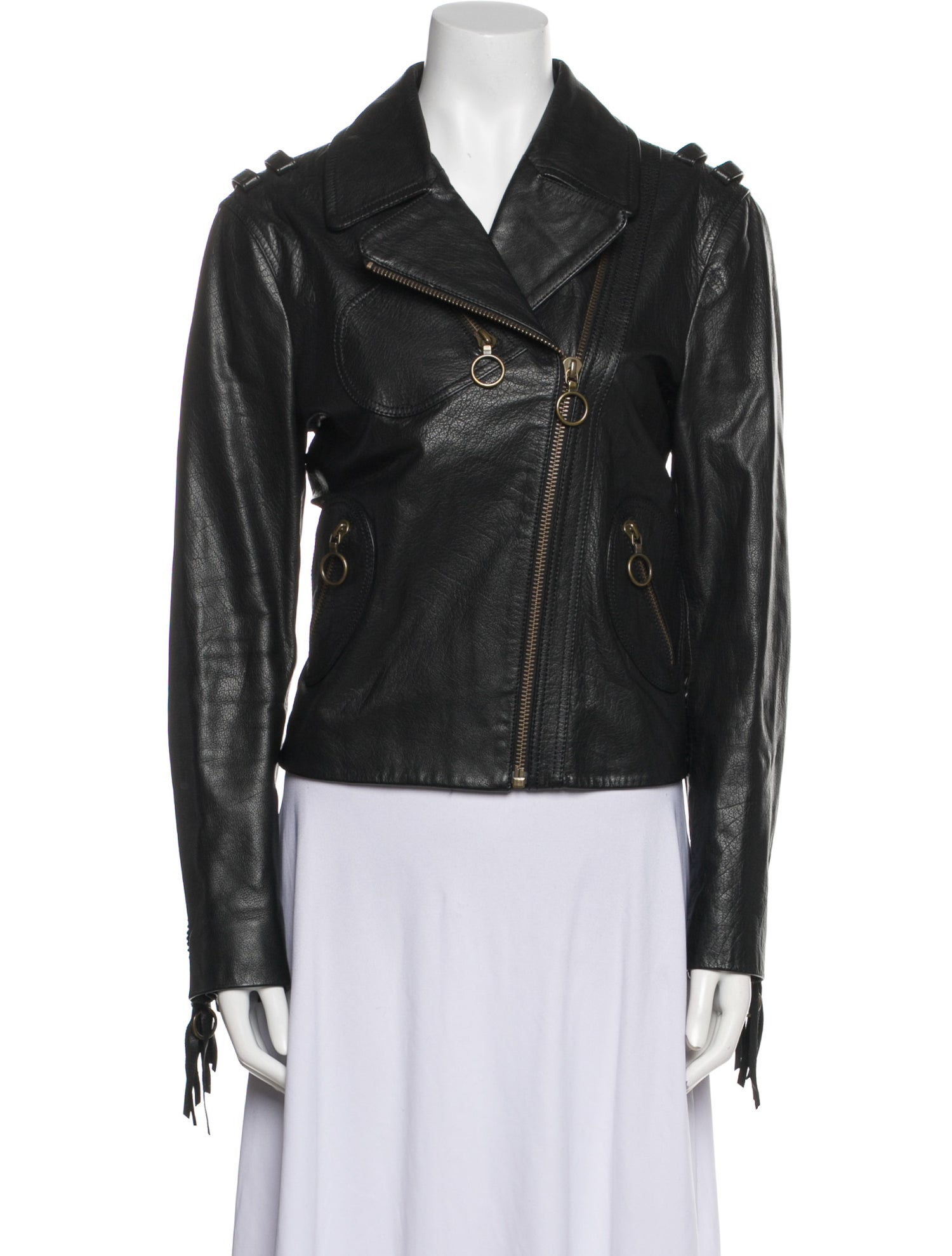 Philosophy di Lorenzo Serafini Leather Biker Jacket