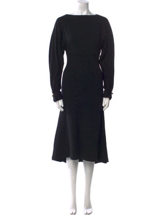 Philosophy di Lorenzo Serafini Bateau Neckline Midi Length Dress