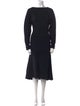 Philosophy di Lorenzo Serafini Bateau Neckline Midi Length Dress