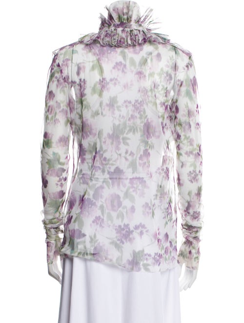 Philosophy di Lorenzo Serafini Floral Print Mock Neck Top