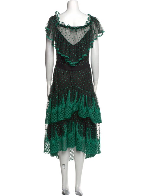 Philosophy di Lorenzo Serafini Lace Pattern Midi Length Dress