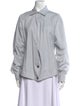 Philosophy di Lorenzo Serafini Striped Long Sleeve Button-Up Top