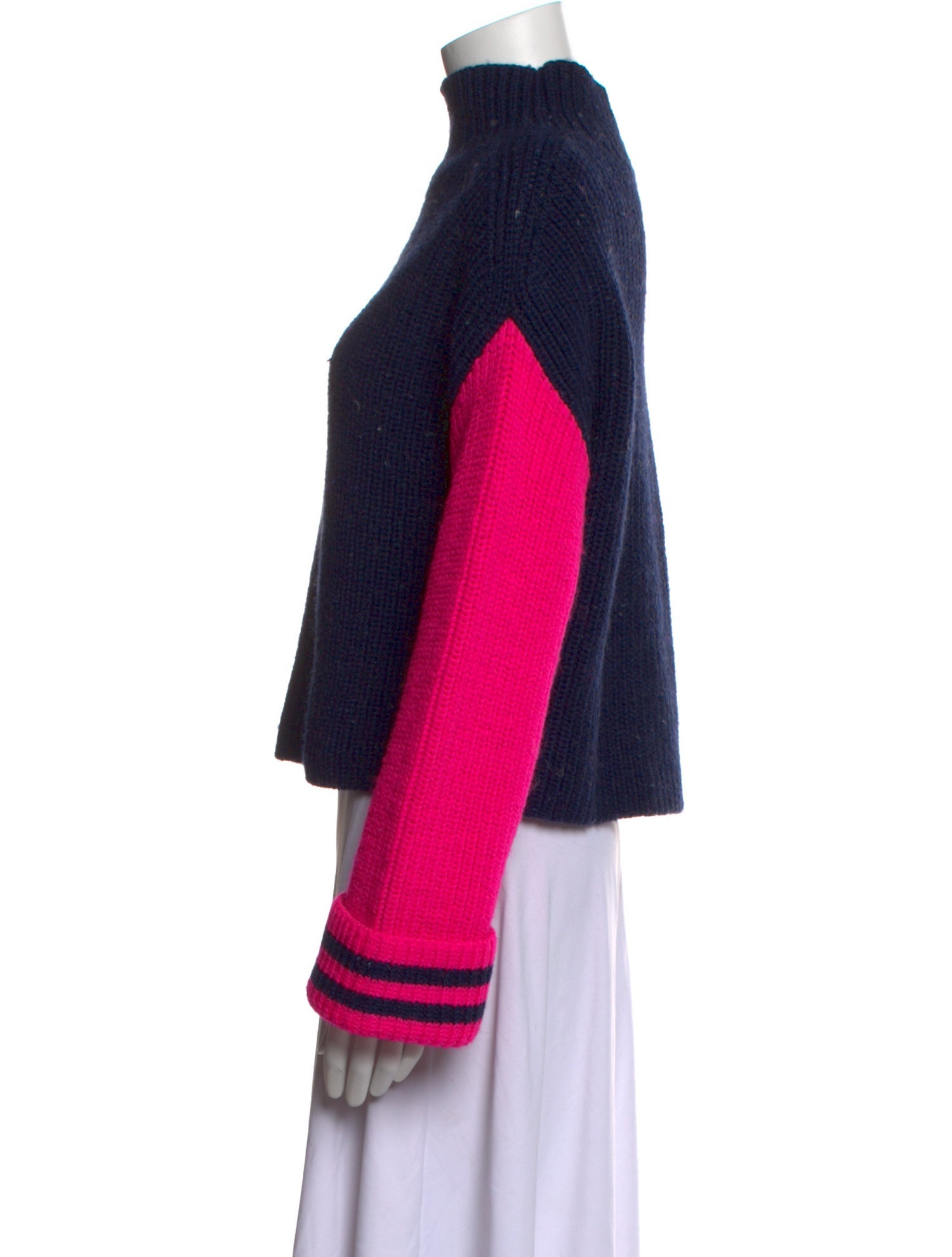 Philosophy di Lorenzo Serafini Wool Colorblock Pattern Sweater