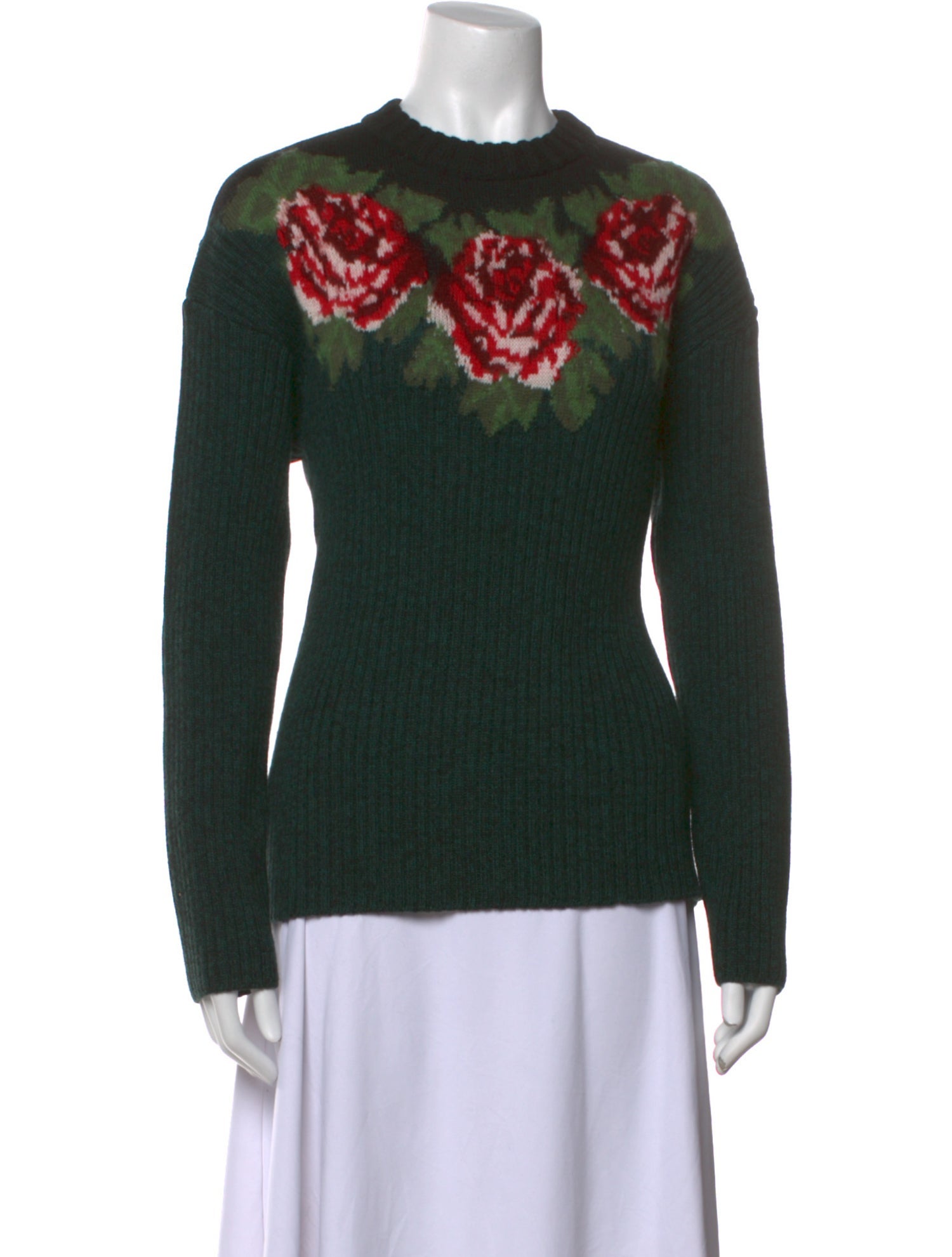 Philosophy di Lorenzo Serafini Virgin Wool Printed Sweater w/ Tags