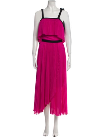 Philosophy di Lorenzo Serafini Square Neckline Long Dress