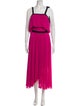 Philosophy di Lorenzo Serafini Square Neckline Long Dress