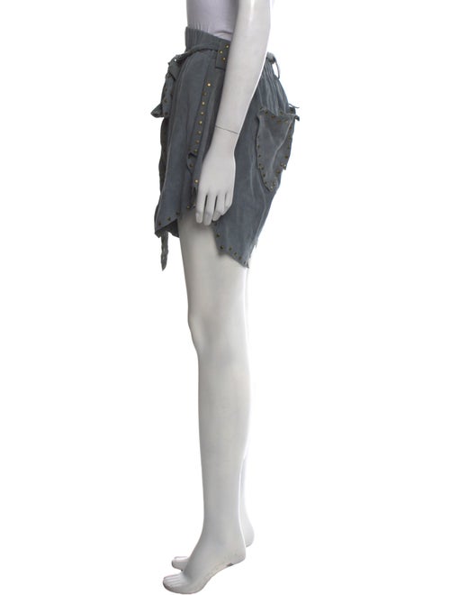 Philosophy di Lorenzo Serafini Lamb Leather Mini Shorts