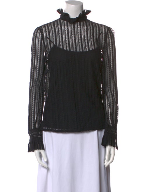 Philosophy di Lorenzo Serafini Mock Neck Long Sleeve Blouse