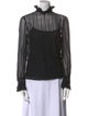Philosophy di Lorenzo Serafini Mock Neck Long Sleeve Blouse