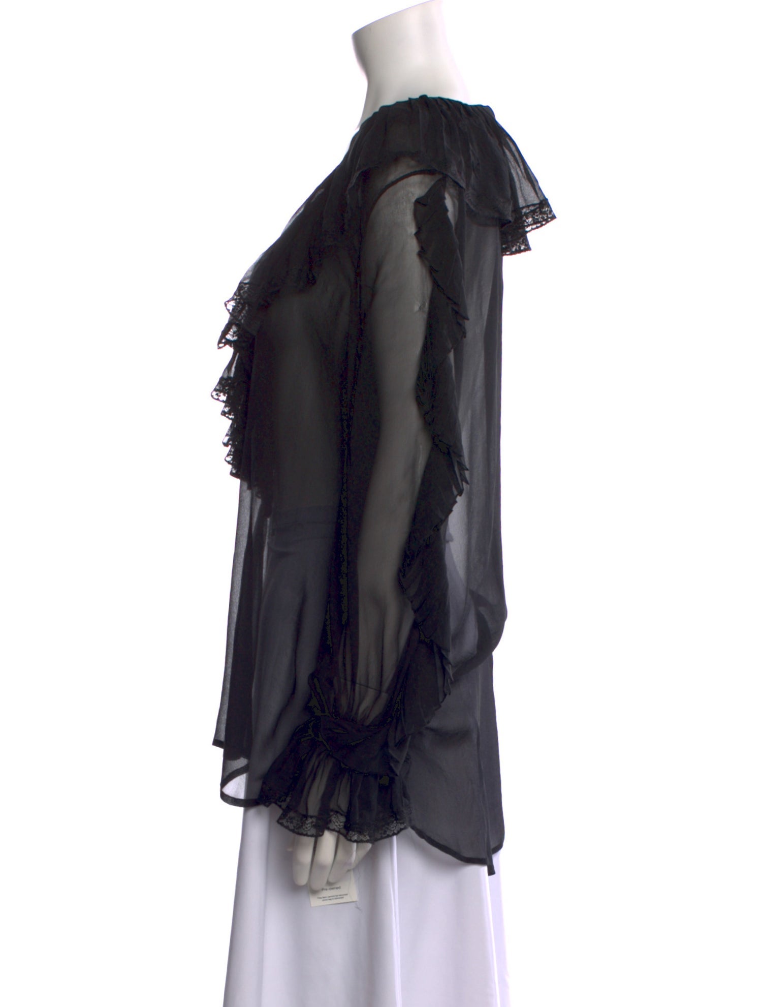 Philosophy di Lorenzo Serafini V-Neck Long Sleeve Blouse