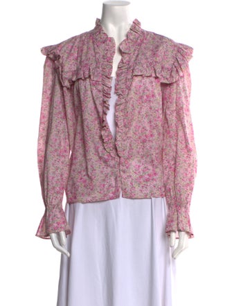 Philosophy di Lorenzo Serafini Floral Print V-Neck Blouse