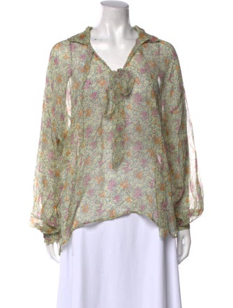 Philosophy di Lorenzo Serafini Silk Floral Print Blouse