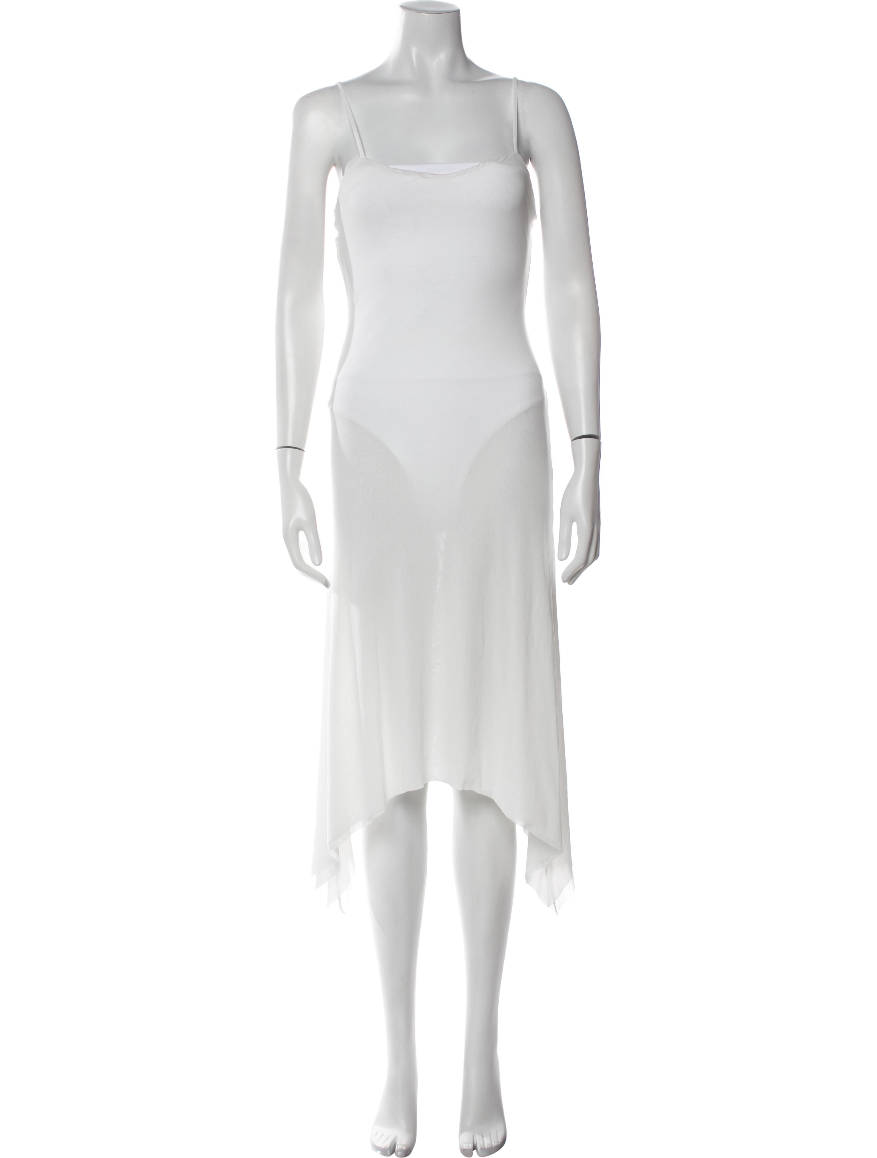 Philosophy di Lorenzo Serafini Square Neckline Midi Length Dress