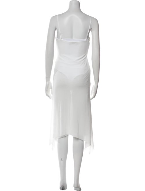 Philosophy di Lorenzo Serafini Square Neckline Midi Length Dress