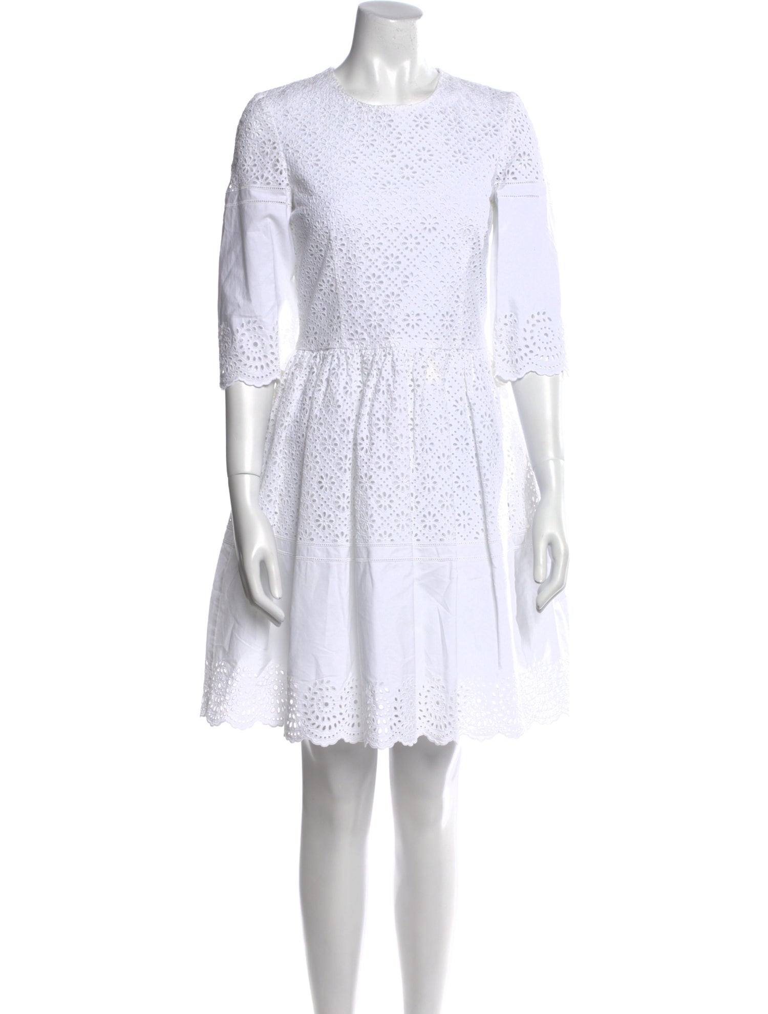 Philosophy di Lorenzo Serafini Lace Pattern Knee-Length Dress